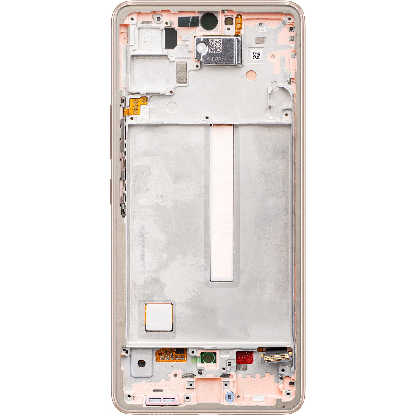 Samsung Galaxy A53 5G A536 Pantalla táctil Samsung Galaxy A53 5G A536, con marco, naranja (melocotón), Service Pack GH82-28024D 