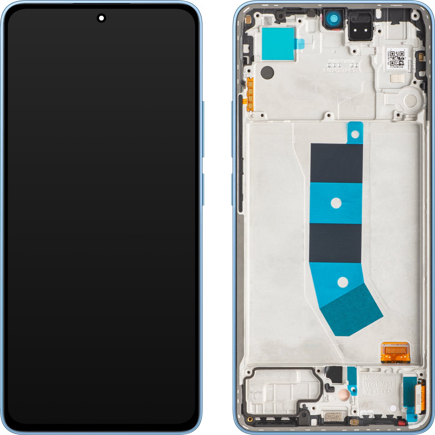 Pantalla táctil Xiaomi Redmi Note 13 4G, con marco, azul (Ice Blue), Service Pack 56000100N700 