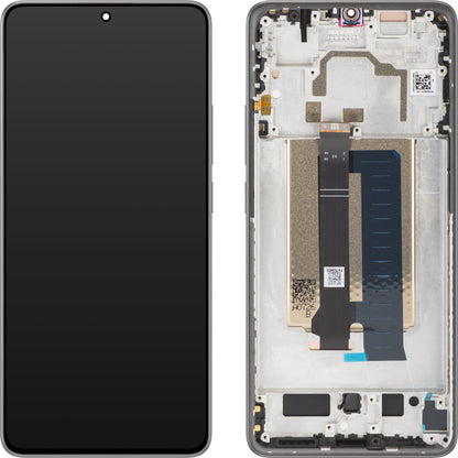 Pantalla con Touchscreen Xiaomi Poco X6 Pro, con Marco, Gris, Service Pack 560001N11A00