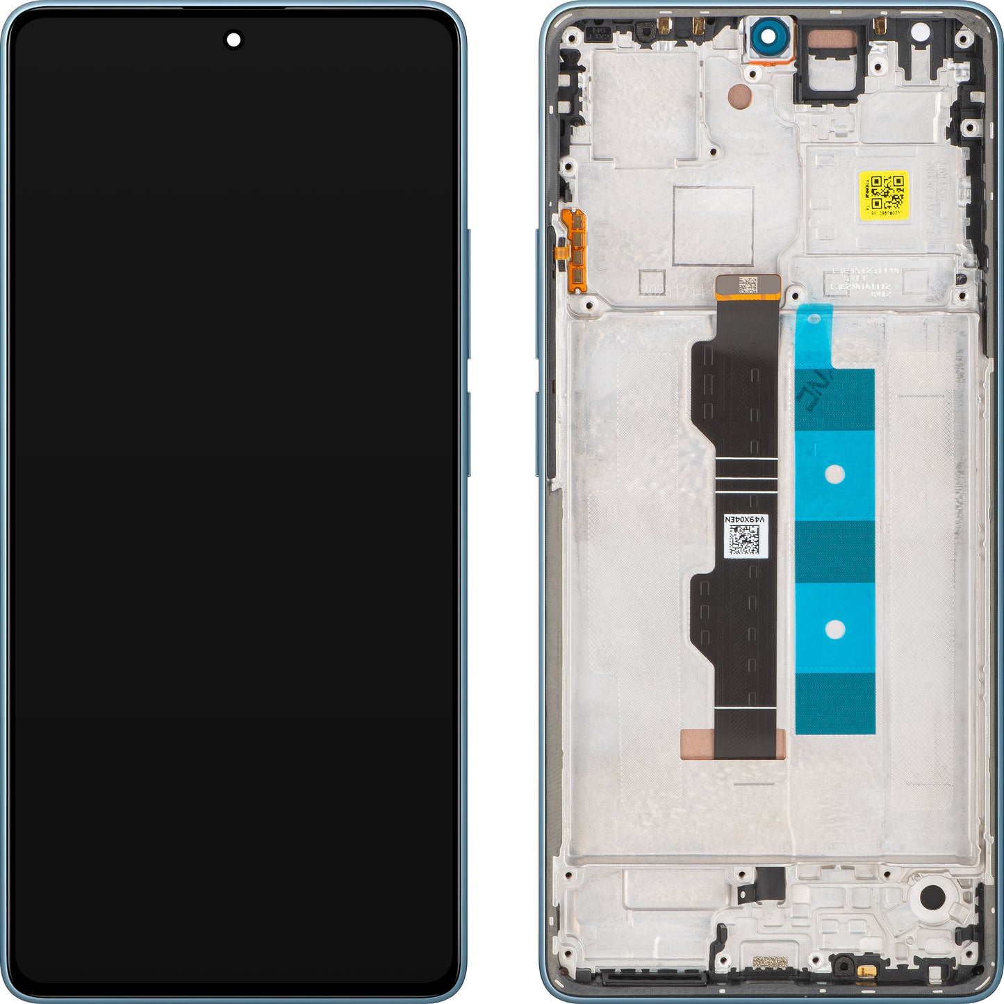 Display con Touchscreen Xiaomi Redmi Note 14S, con Marco, Azul (Ocean Blue), Service Pack 56000100N6R00
