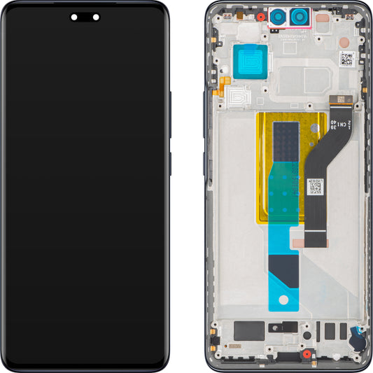 Pantalla con pantalla táctil Xiaomi 13 Lite, con marco, negro, Service Pack 5600030L9S00
