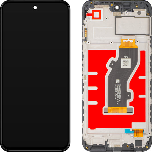 Pantalla con pantalla táctil ZTE Blade V70 Design, con marco, negro, Service Pack 80800520973