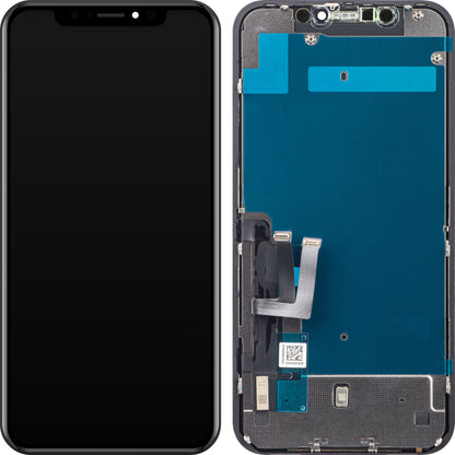 ZY Pantalla Táctil para Apple iPhone 11, con Marco, LCD In-Cell IC Movible, Negro 