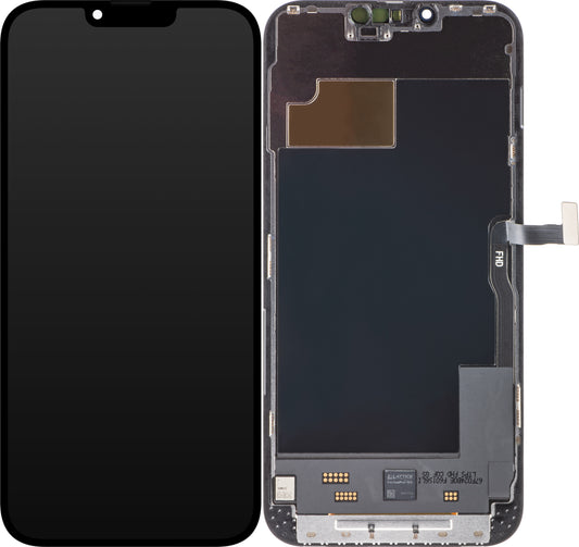 ZY Pantalla Táctil para Apple iPhone 13 Pro Max, con Marco, In-Cell IC Movible Versión LCD, Negro