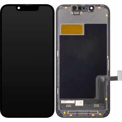 ZY Pantalla Táctil para Apple iPhone 13 mini, con Marco, LCD In-Cell IC Movible, Negro