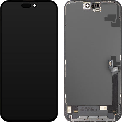 Pantalla con Touchscreen ZY para Apple iPhone 16 Plus, con Marco, Versión LCD In-Cell IC Movable, Negro