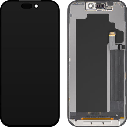 Pantalla con Touchscreen ZY para Apple iPhone 17 Pro, con Marco, Versión LCD In-Cell IC Movable, Negro