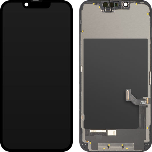 Pantalla con pantalla táctil ZY para Apple iPhone 17e / 16e, con marco, versión LCD In-Cell IC Movible, negro