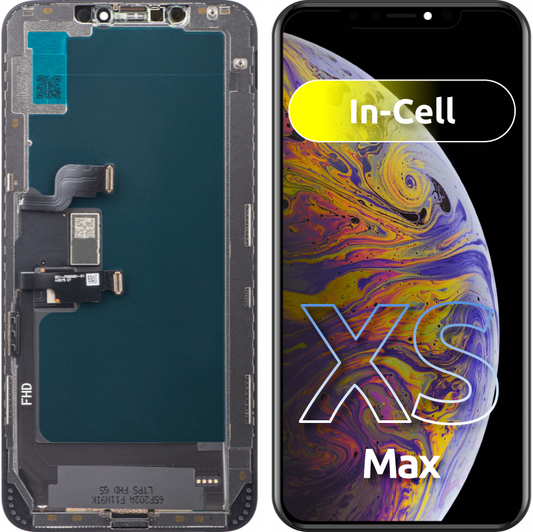 Pantalla táctil ZY para Apple iPhone XS Max, con marco, versión LCD en celda, negro. 