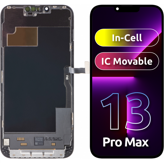 ZY Pantalla Táctil para Apple iPhone 13 Pro Max, con Marco, In-Cell IC Movible Versión LCD, Negro