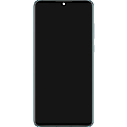 Pantalla táctil Huawei P30, con marco y batería, azul (cristal respirable), Service Pack 02354HMF