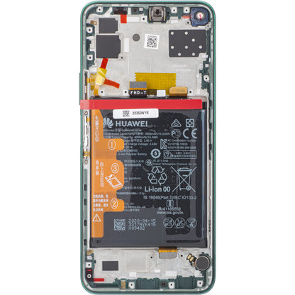 Pantalla táctil Huawei P40 lite 5G, con marco y batería, Crush Green, Service Pack 02353SUP