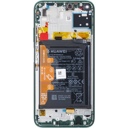 Pantalla táctil Huawei P40 lite 4G, con marco y batería, verde, Service Pack 02353KGA