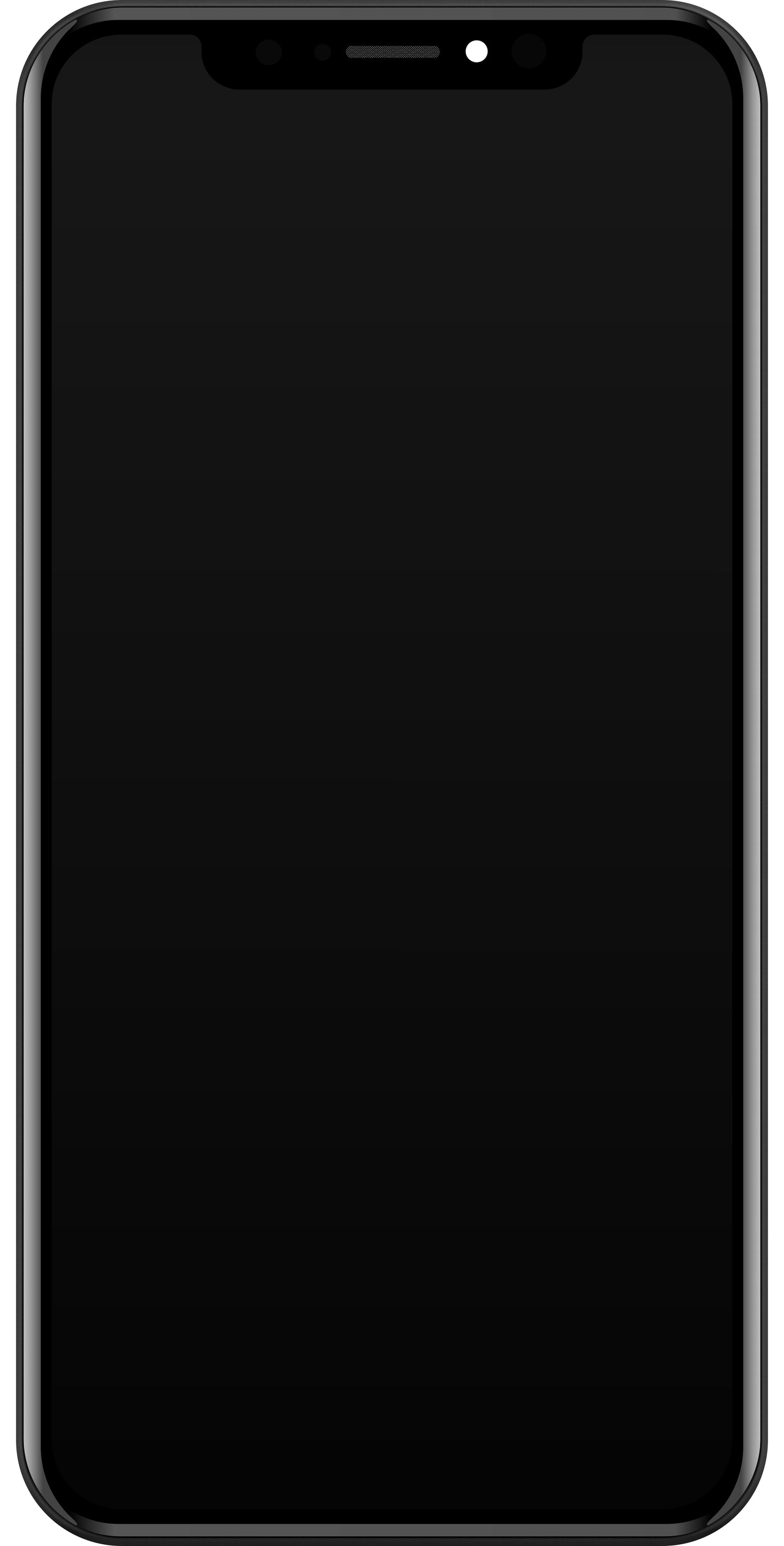 Pantalla táctil JK para Apple iPhone XS Max, con marco, versión LCD In-Cell, negro.