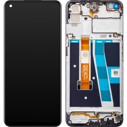 Display con pantalla táctil Oppo A92 / A72, con marco, negro, Service Pack 4904026