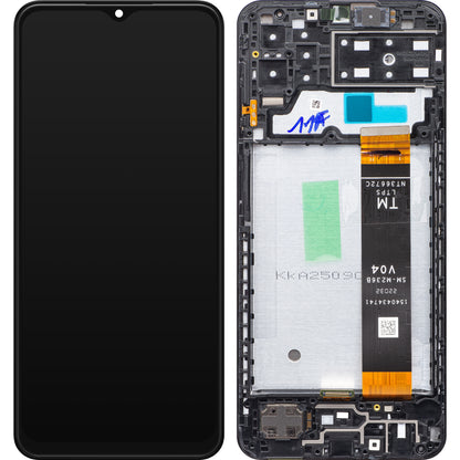 Pantalla táctil Samsung Galaxy A13 A135, con marco, negro, Service Pack GH82-28508A