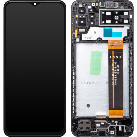 Pantalla táctil Samsung Galaxy A13 A137, con marco, negro, Service Pack GH82-29228A