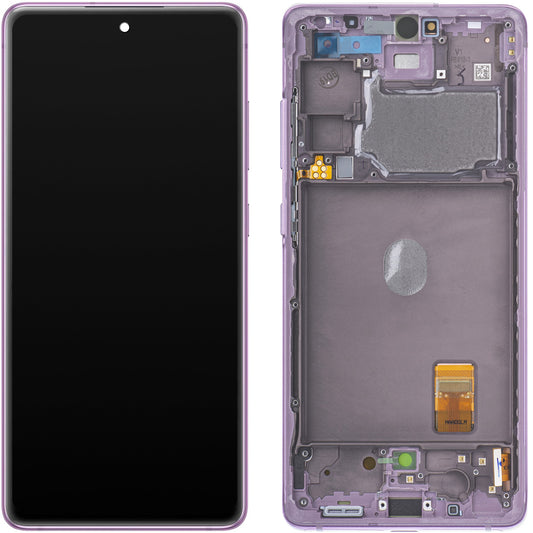 Pantalla táctil Samsung Galaxy S20 FE G780, con marco, púrpura, Service Pack GH82-24219C