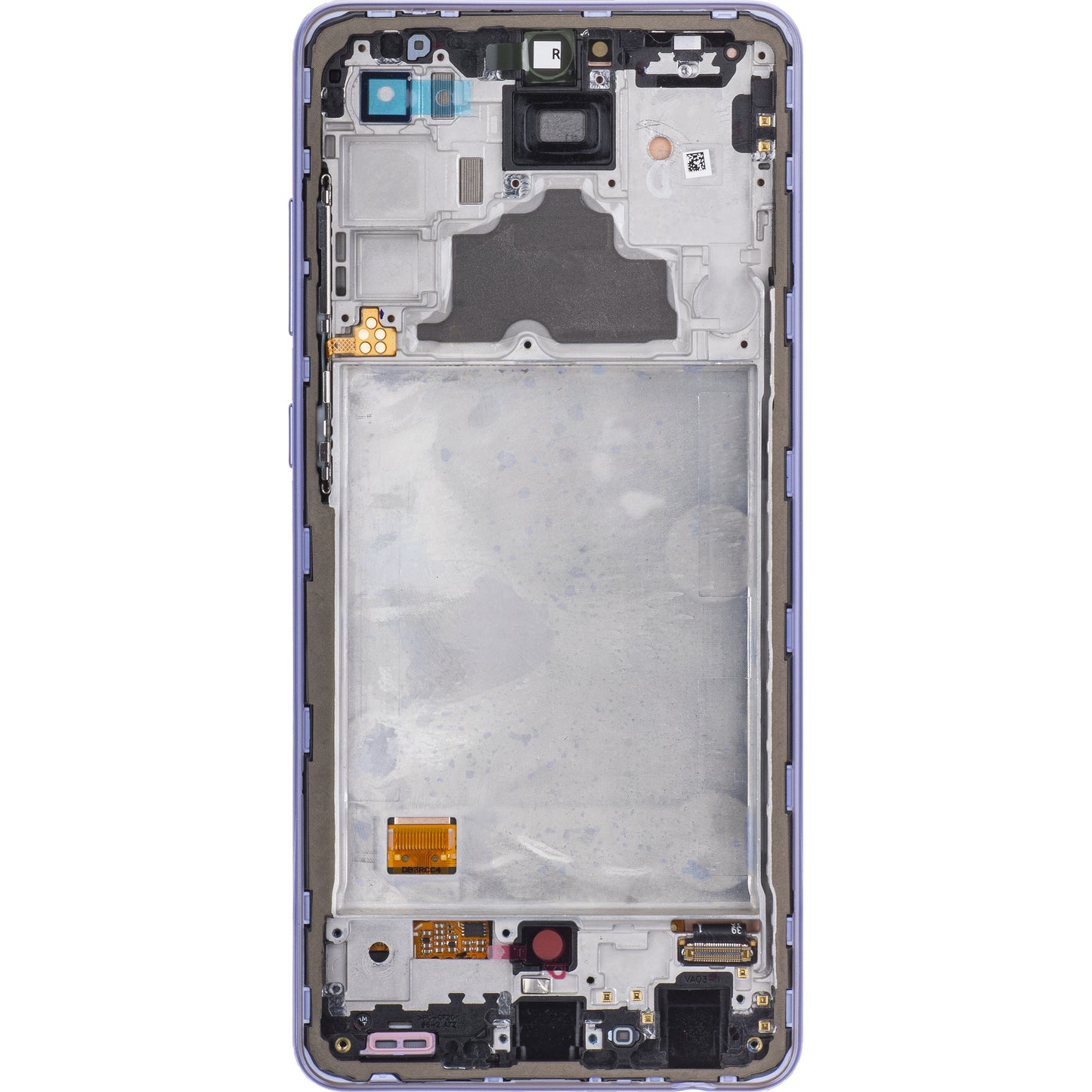 Pantalla táctil Samsung Galaxy A72 A725 / A72 5G A726, con marco, púrpura, Service Pack GH82-25460C