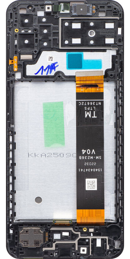 Pantalla táctil Samsung Galaxy A13 A135, con marco, negro, Service Pack GH82-28508A