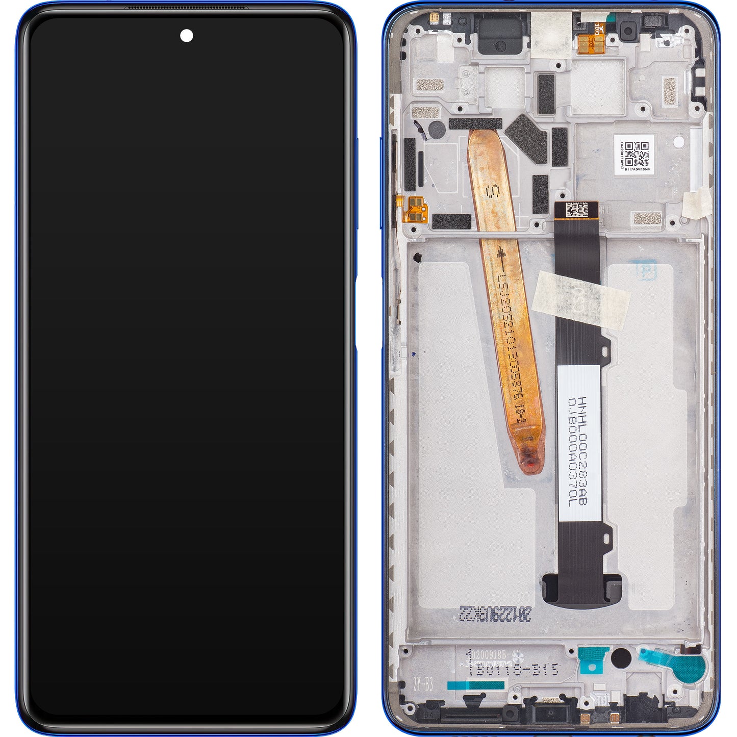 Pantalla táctil Xiaomi Poco X3 Pro, con marco, azul, Service Pack 560003J20S00