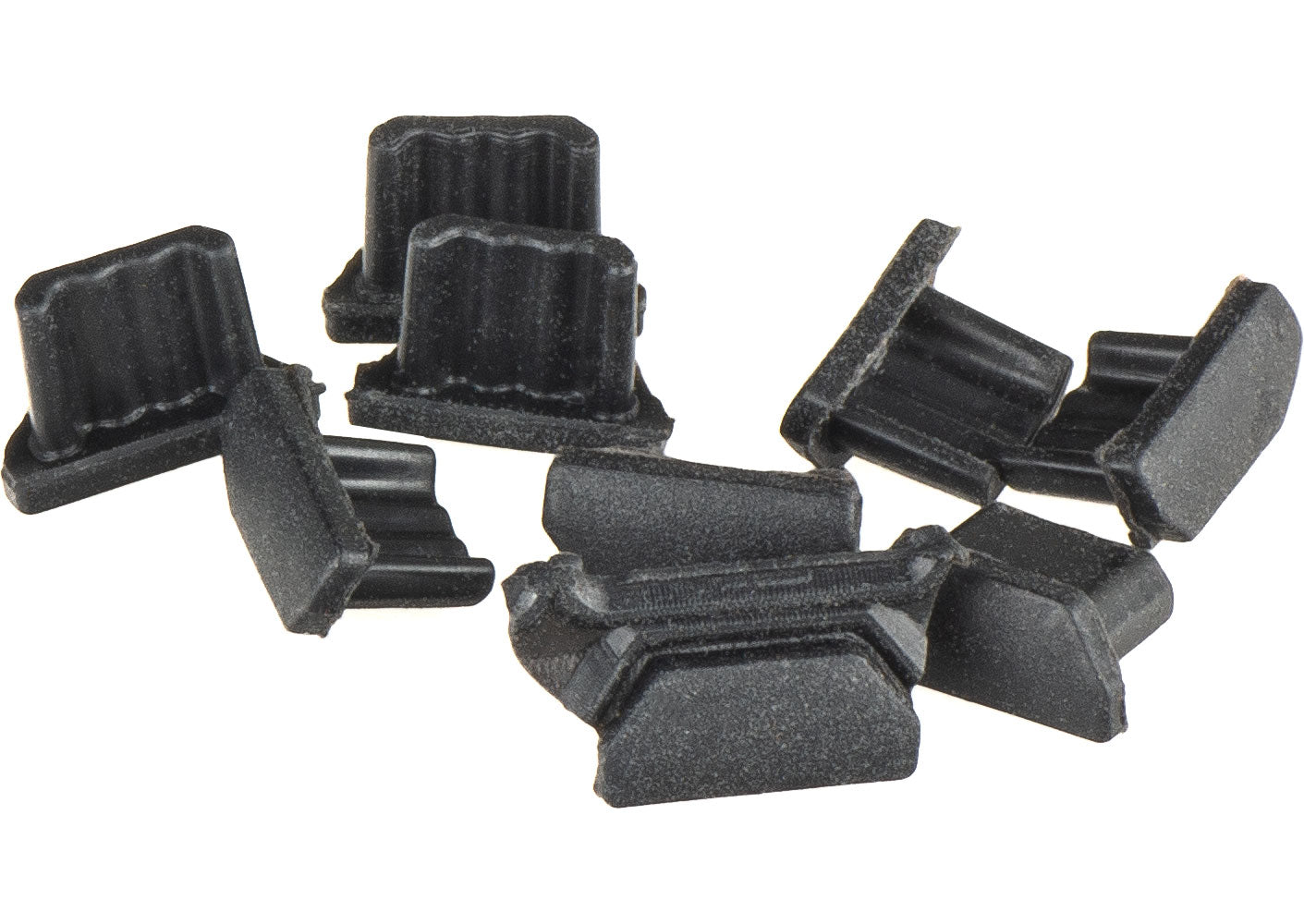 Tapón antipolvo para puerto de teléfono OEM, microUSB, juego de 10 piezas, negro