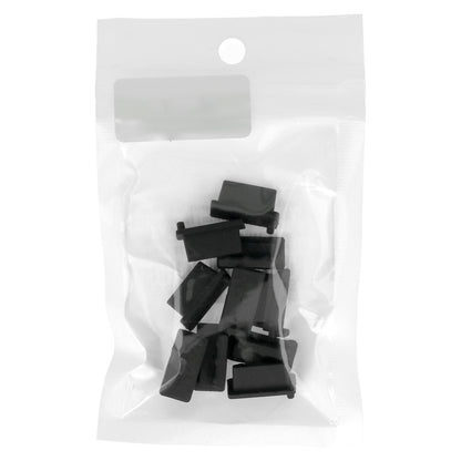 Tapón Antipolvo Puerto Teléfono OEM, USB-A, Set de 10 piezas, Negro