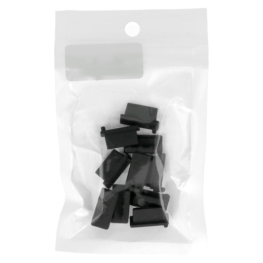 Tapón Antipolvo Puerto Teléfono OEM, USB-A, Set de 10 piezas, Negro