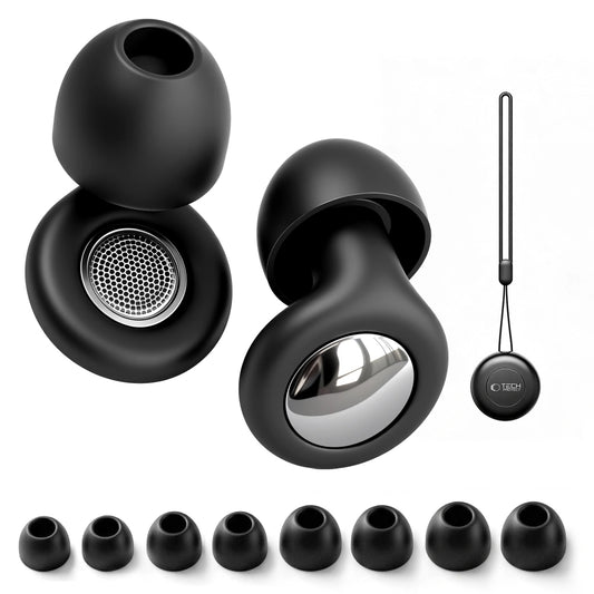 Tapones para Oídos Tech-Protect QuietFit, Negros