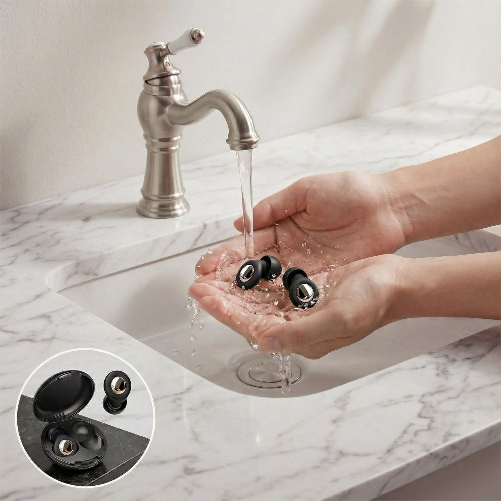 Tapones para Oídos Tech-Protect QuietFit, Negros