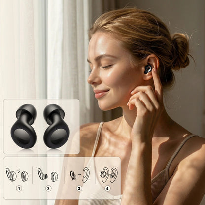 Tapones para Oídos Tech-Protect QuietFit, Negros