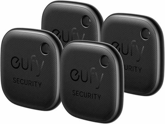 Eufy Security SmartTrack Link para iOS Series, Set de 4 piezas, Negro E87B0012