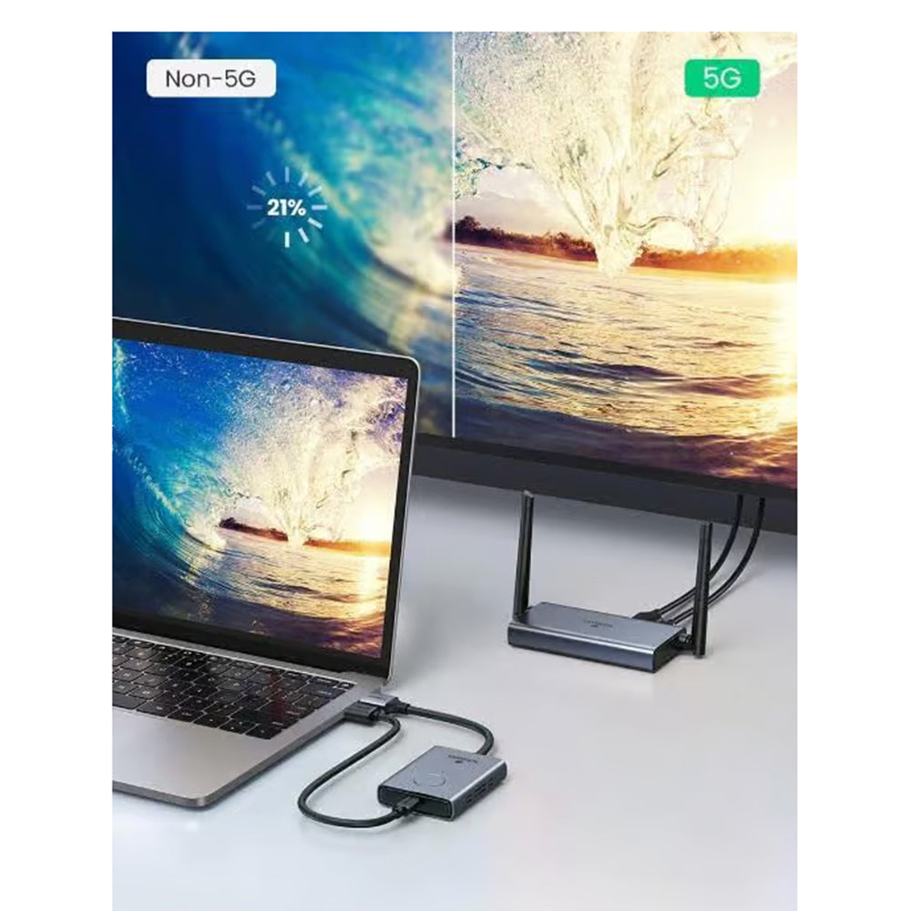 Extensor inalámbrico HDMI UGREEN CM506, 1080P, Gris