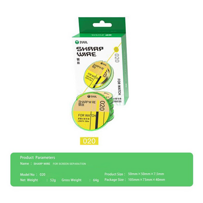 Hilo de Molibdeno 2UUL 020 GS para Reloj, 100m