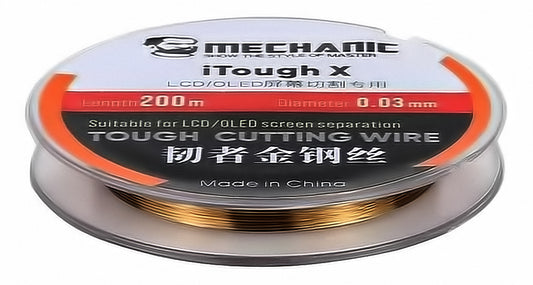 Hilo de Molibdeno Mecánico iTough X, 0.03mm, 200m