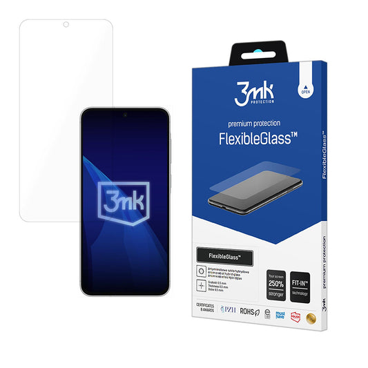 Protector de pantalla 3MK FlexibleGlass para Samsung Galaxy A57 5G, Vidrio Flexible, Pegamento Completo