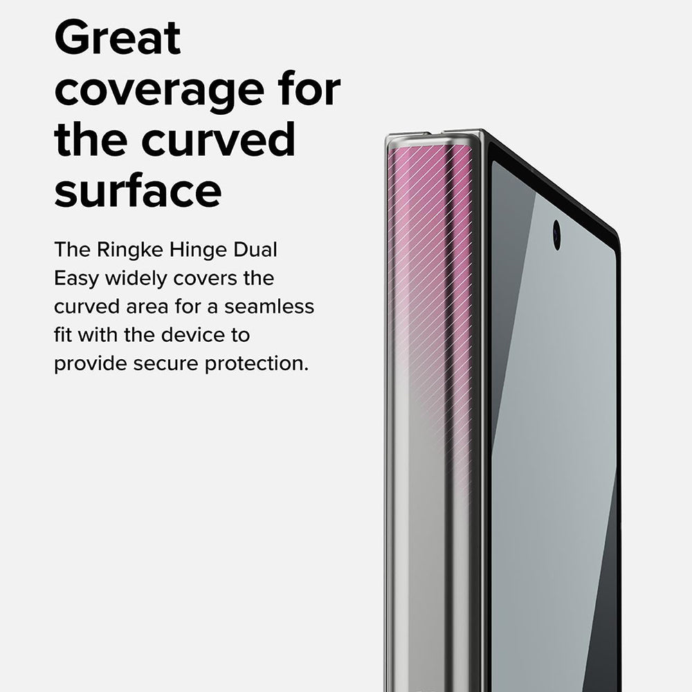 Protector de bisagra Ringke Dual Easy para Samsung Galaxy Z Fold8 Ultra F976, plástico, juego de 2 piezas