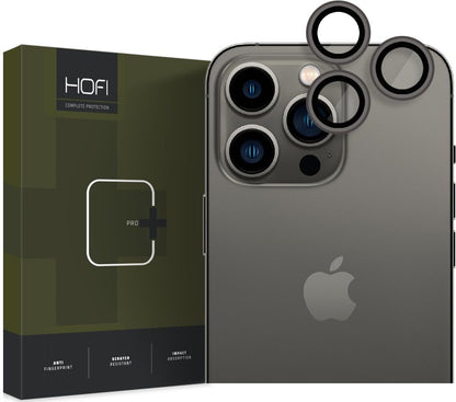 Funda protectora para la cámara trasera Tech-Protect CamRing PRO+ para Apple iPhone 14 Pro Max / 14 Pro, Cristal Templado, Negra
