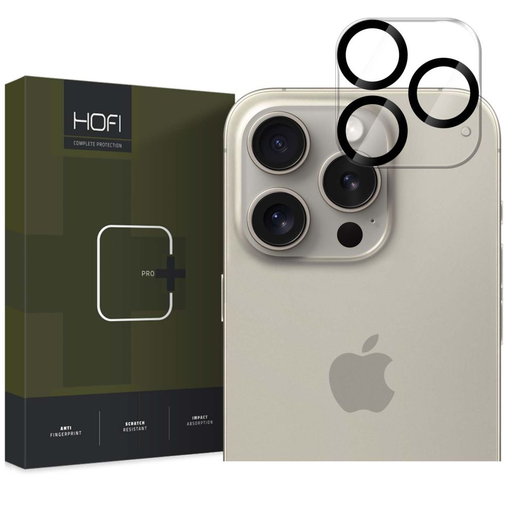 Película Protectora Cámara Trasera HOFI CAM PRO+ para Apple iPhone 16 Pro Max / 16 Pro, Cristal Protegido