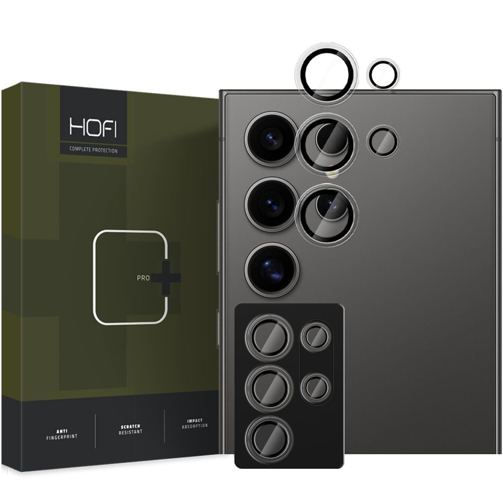 Protector de cámara trasera HOFI CamRing PRO+ para Samsung Galaxy S25 Ultra S938, vidrio templado, negro
