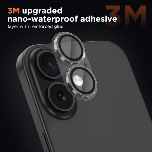 Protector de cámara trasera Tech-Protect CamFull Fit+ para Apple iPhone 17, Cristal Templado, Mate Transparente