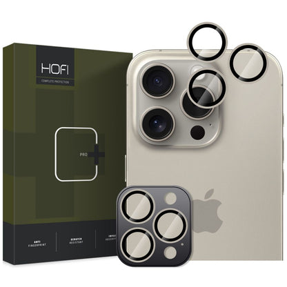 Película Protectora Trasera HOFI CamRing PRO+ para Apple iPhone 16 Pro Max / 16 Pro, Protección de Cristal, Gris 