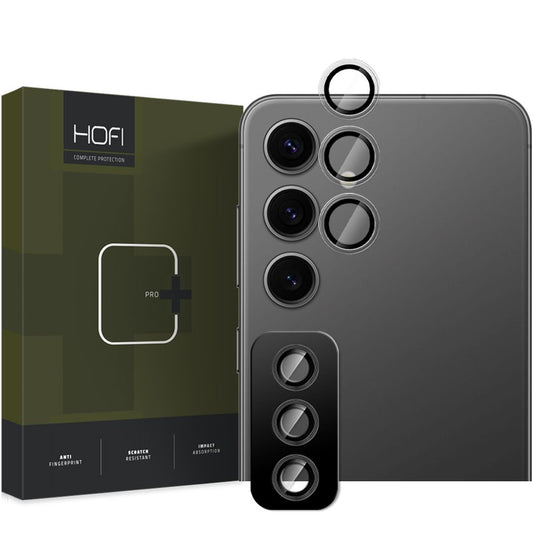 Protector de cámara trasera HOFI CamRing PRO+ para Samsung Galaxy S25+ S936, vidrio templado, negro