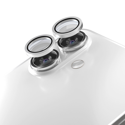 Protector de cámara trasera Etteri para Apple iPhone 17, vidrio templado, blanco