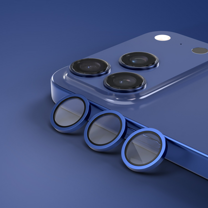 Protector de cámara trasera Etteri para Apple iPhone 17 Pro Max / 17 Pro, vidrio templado, azul