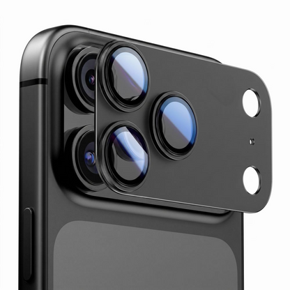 Protector de cámara trasera Tech-Protect CamFull Fit+ para Apple iPhone 18 Pro, vidrio templado, negro