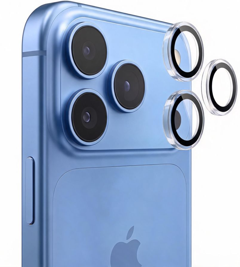 Protector de cámara trasera Tech-Protect CamRing Fit+ para Apple iPhone 18 Pro / 18 Pro Max, vidrio templado, transparente