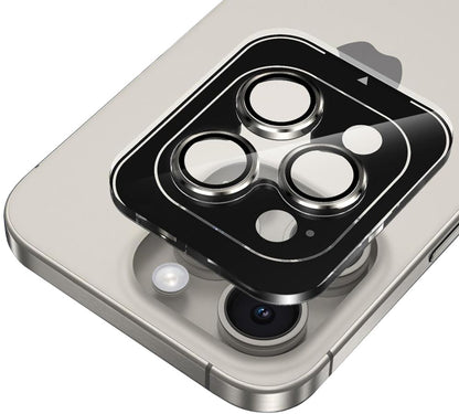 Funda protectora para la cámara trasera Tech-Protect CamRing PRO+ para Apple iPhone 14 Pro Max / 14 Pro, Cristal Templado, Negra