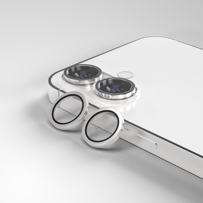 Protector de cámara trasera Etteri para Apple iPhone 17, vidrio templado, blanco