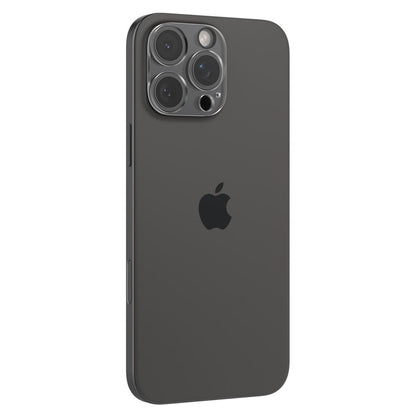 Spigen Optik Película Protectora de la Cámara Trasera para Apple iPhone 15 Pro Max / 15 Pro, Protección de Cristal, Pegamento Completo, Set 2 piezas, Transparente